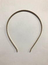 Load image into Gallery viewer, Metal Satin covered Head Band 5mm Light Brown