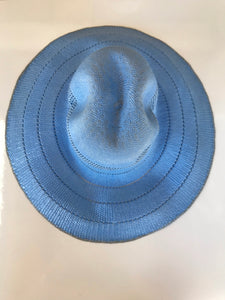 Brim Hat - Fine weave Blue