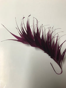 Feather Mount Spike Burgundy Code F201501