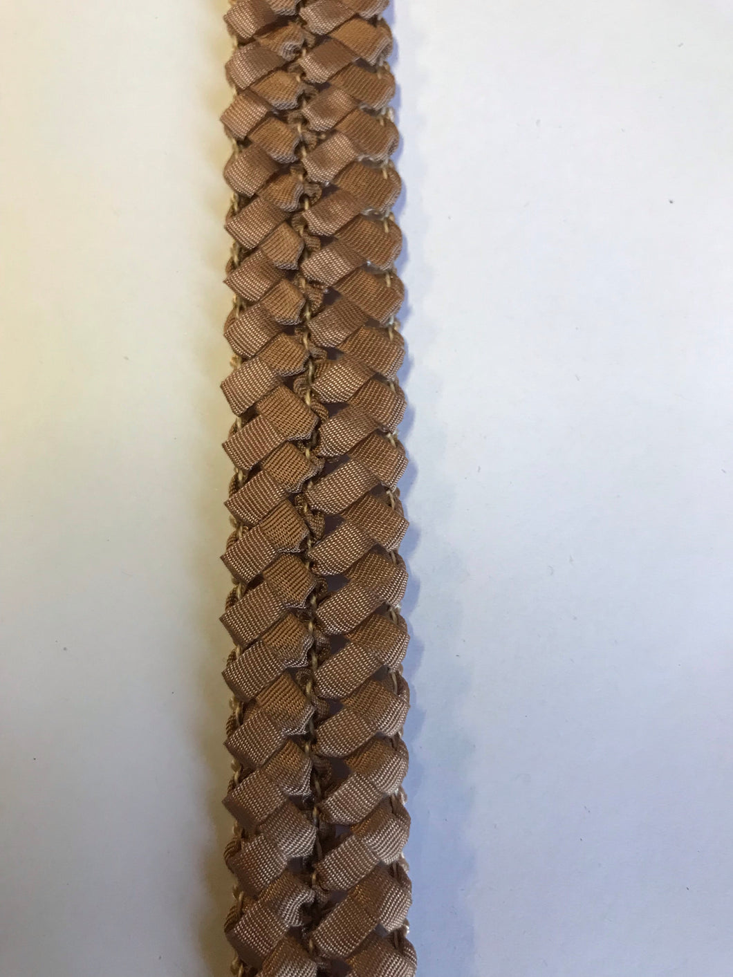 Stretch Straw & Fabric Bias 2.5cm wide Fawn