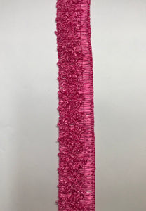 Straw Trim 3cm Wide Hot Pink