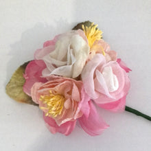 Load image into Gallery viewer, Vintage Velvet Flower Posy -  Code 1 Pink/Yellow