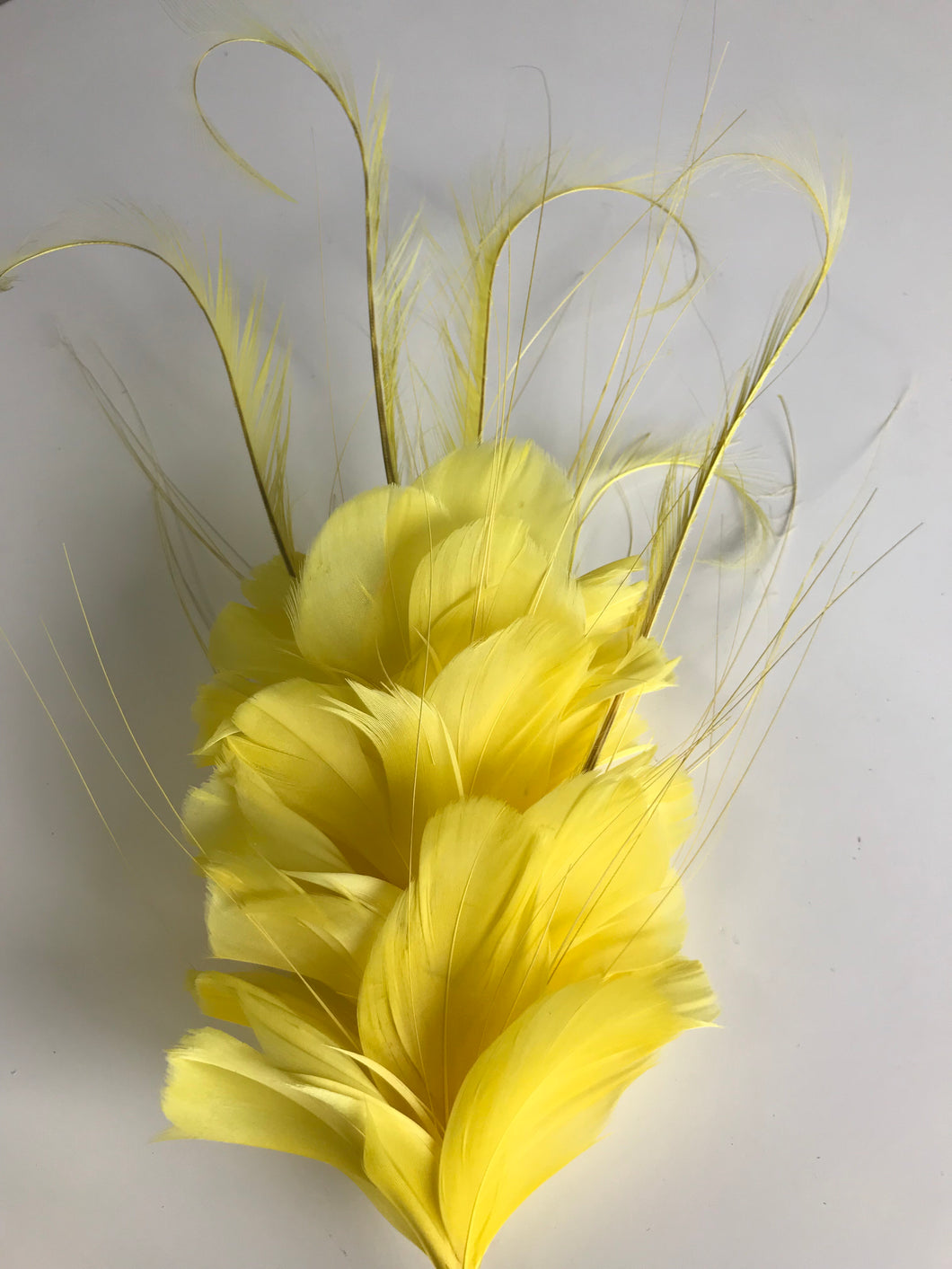 Feather Flower Large 0424 Yellow