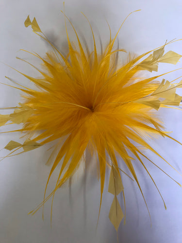 Spiky Feather Flower YX12102 Gold (014)