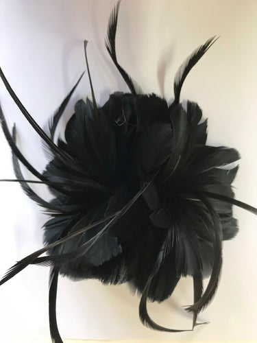 Feather Flower YX12081 Black