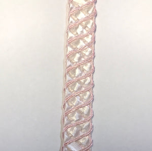 Braid Criss- Cross 1.5cm wide Pink