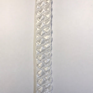 Braid Criss- Cross 1.5cm wide White