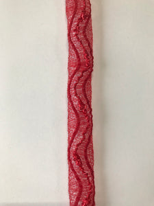 Crinoline Swiss Tubing 1.5cm wide Red