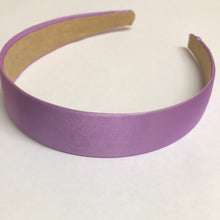 Load image into Gallery viewer, Headband Satin Covered 3cm Lilac