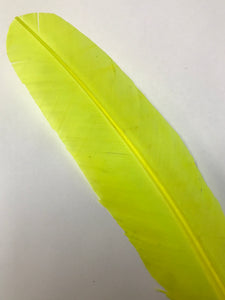 Turkey Wing Feather Yellow