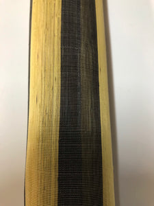 Silk Abaca stripe Yellow & Navy