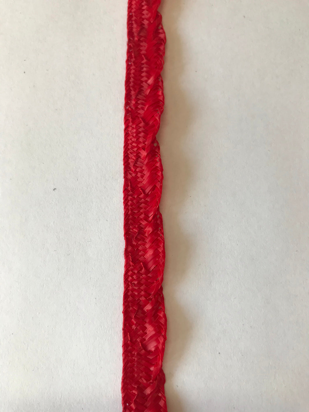 Straw Braid 1cm wide Red
