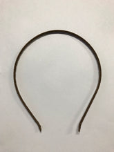 Load image into Gallery viewer, Metal Satin covered Head Band 5mm Dark Brown