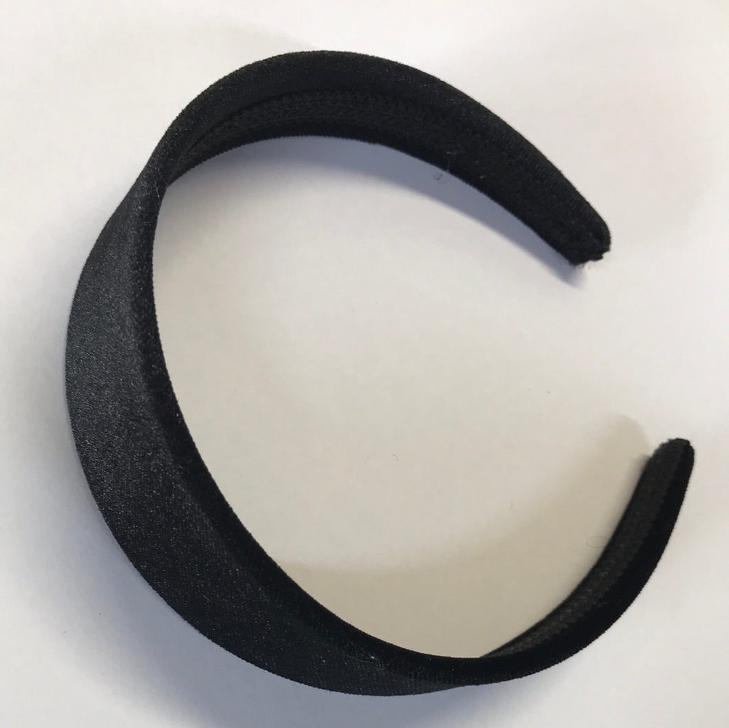 Headband VELVET 4cm wide Black