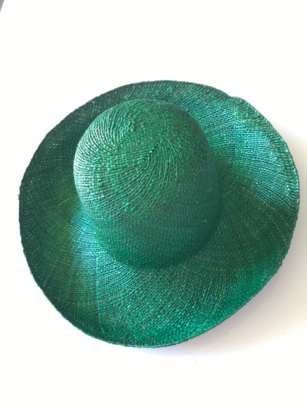 Brim Hat Straw  - Green