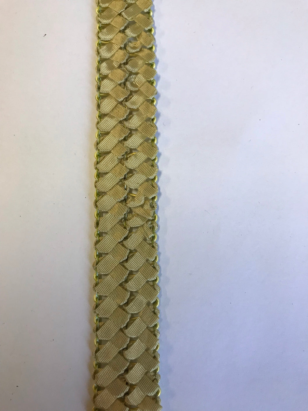 Stretch Straw & Fabric Bias 2.5cm wide Pale Green