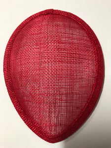 Sinnamay Base Teardrop 11cm x 14cm  Red