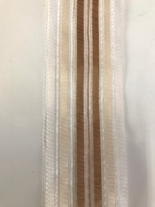 Ribbon - Specialty - 4.5cm wide - Brown & Beige