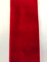 Load image into Gallery viewer, Ribbon - Velvet - 5.5 wide - Red