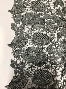 Lace - Guipure Leaf Grey/Green