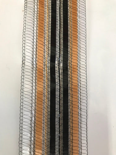 Ribbon - Specialty - 4.5cm wide - Gold, Black & Clear