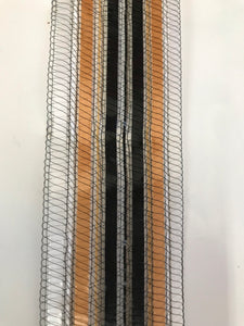 Ribbon - Specialty - 4.5cm wide - Gold, Black & Clear