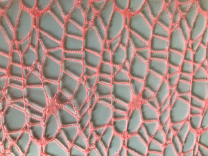 Cobweb (Stiff)  Open Design - Bright Coral